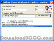 DNS MX Wizard ActiveX screenshot